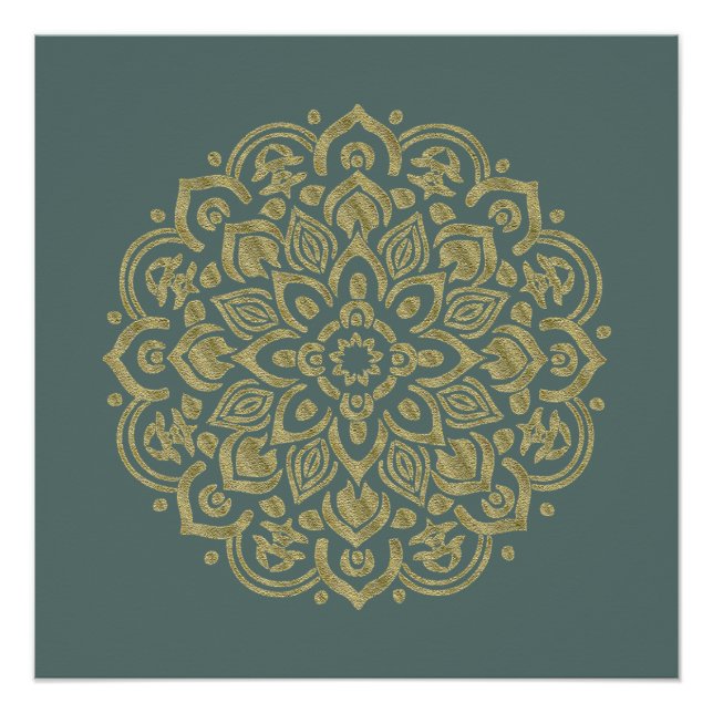 Mandala dorada - Poster (Anverso)