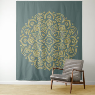 Mandala dorada - Tapiz