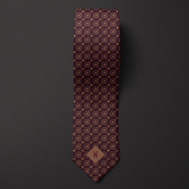 Mandala Dorado sobre Corbata de Cuello de Novio en
