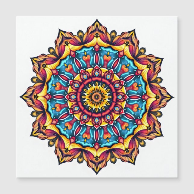 Mandala en blanco (Anverso)