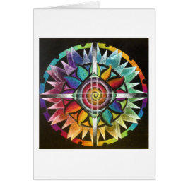 Mandala espiral floreciente