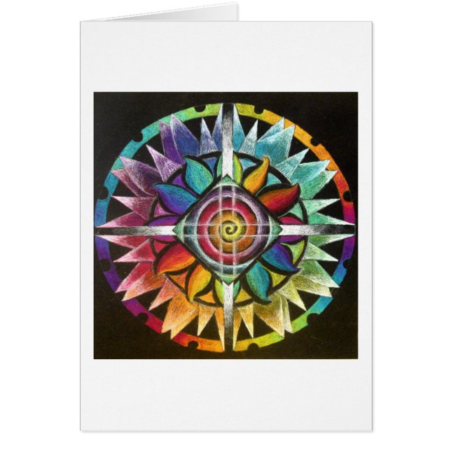Mandala espiral floreciente (Frente)