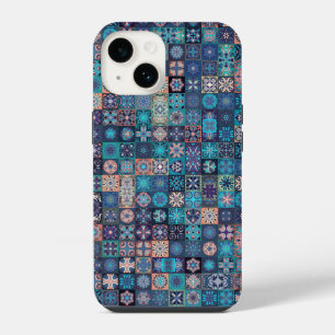 Mandala Étnico Azul Funda para iPhone 14 Case-Ma