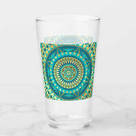 Mandalá Fantasía Azul Dorado
