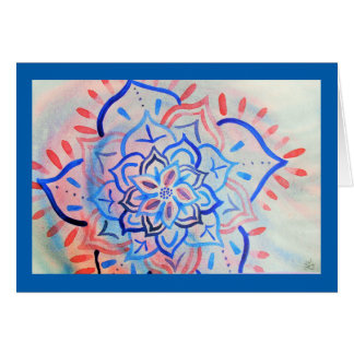 Mandala floral abstracta de la acuarela