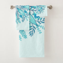 Mandalá Floral - Copo de Nieve Boho Azul Turquesa