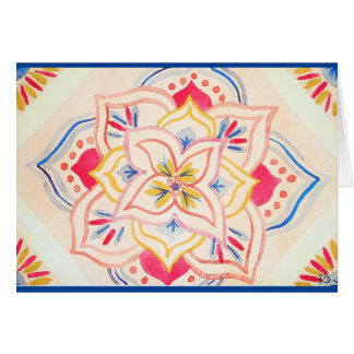 Mandala floral de la acuarela abstracta