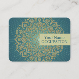 MANDALA Golden Rosette - Tarjeta de visita