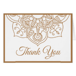 Mandala Gracias Brown Boho Boda indio moderno