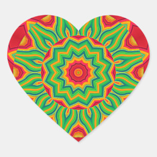 Mandala Heart Pegatina