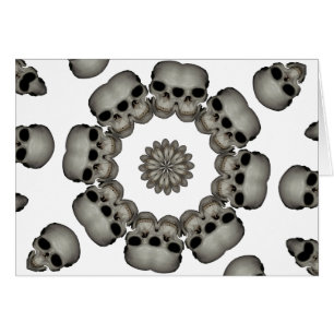 Mandala humana espeluznante del cráneo