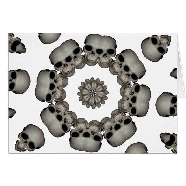 Mandala humana espeluznante del cráneo (Anverso (Horizontal))