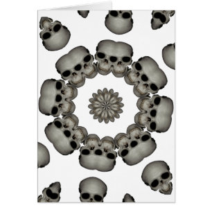 Mandala humana espeluznante del cráneo