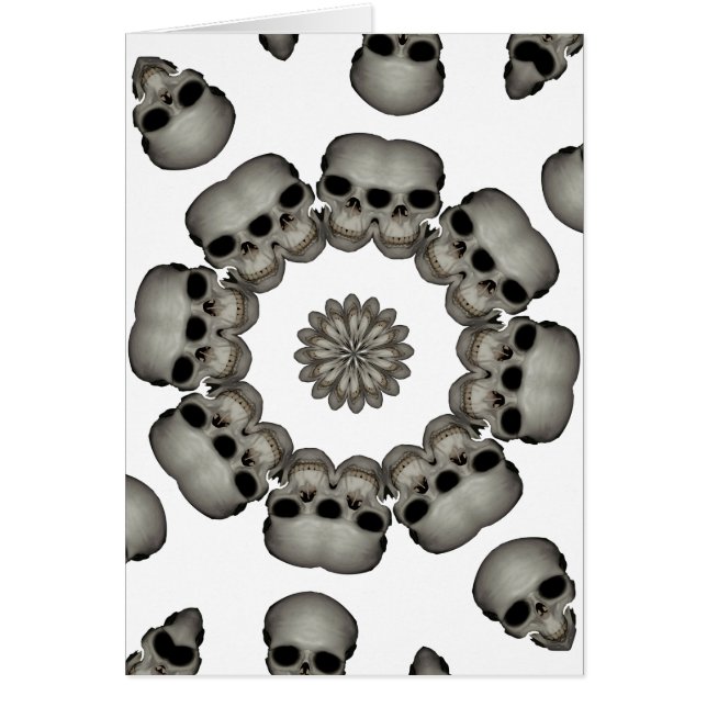 Mandala humana espeluznante del cráneo (Frente)