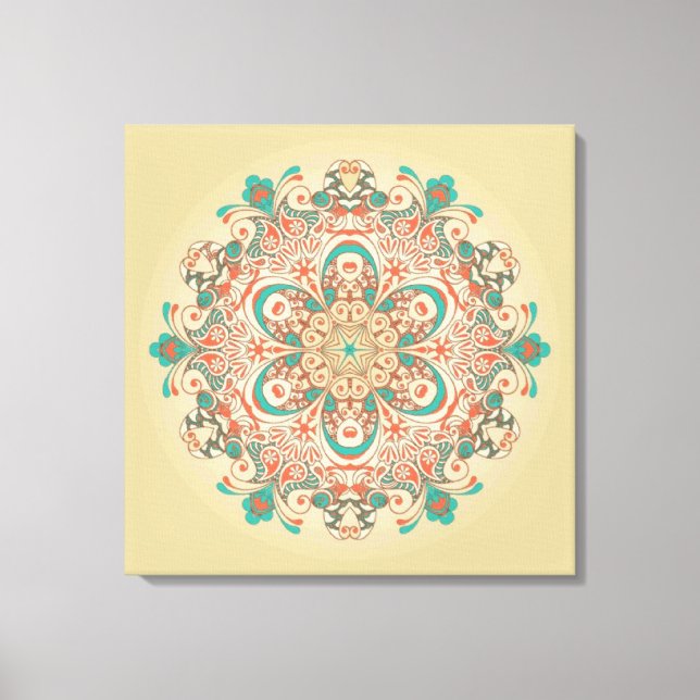 Mandala Kaleidoscop - Lienzo Enrollado (Anverso)