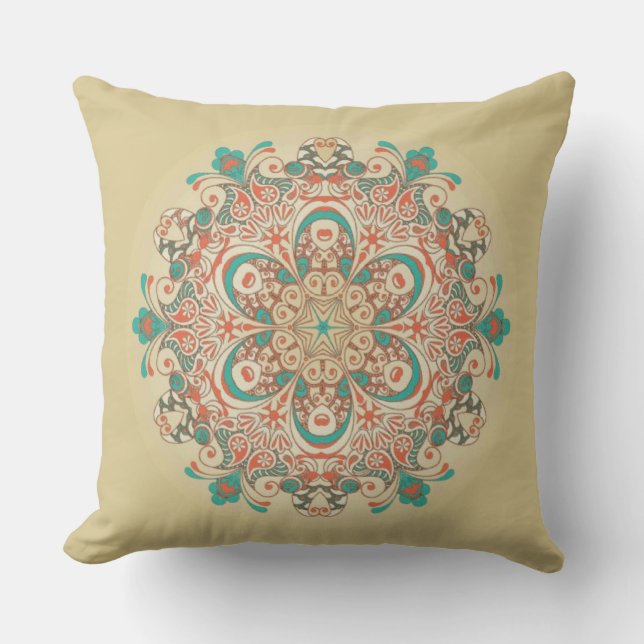 Mandalá Kaleidoscopio Mandala - Almohada (Anverso)