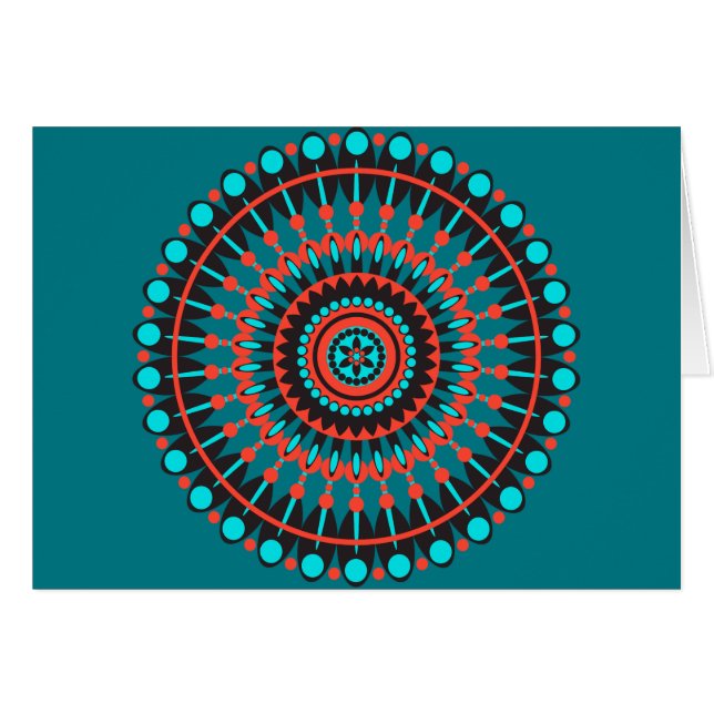 Mandala nativa norteamericana (Anverso (Horizontal))