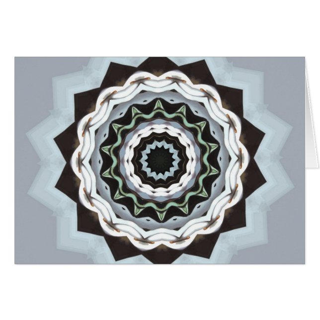 Mandala negra y azul (Anverso (Horizontal))