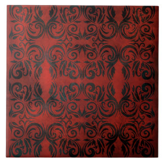 mandala negro romántico y elegante azulejos de cer