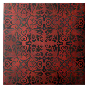 mandala negro romántico y elegante azulejos de cer