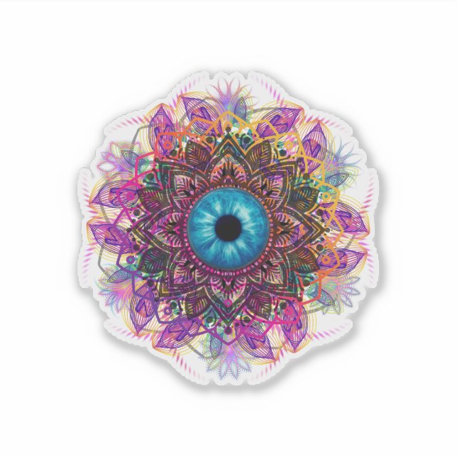Mandala Ojo del Observador - Calcomanía (Anverso)