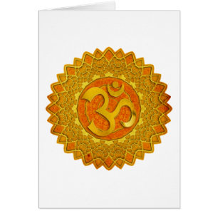 MANDALA OM - naranja   hacer su propio fondo