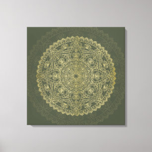 Mandala oriental - Impresión de lienzo estirado