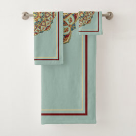 Mandala Oriental - Juego de toallas de baño