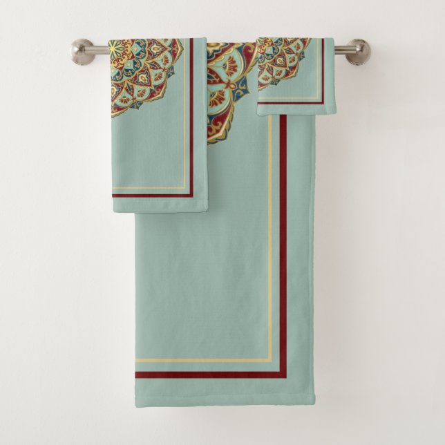 Mandala Oriental - Juego de toallas de baño (In situ)