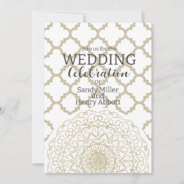 Mandala oriental - Tarjeta de invitación a la boda