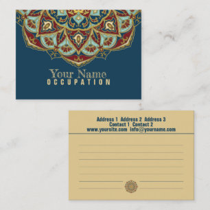 Mandala oriental - Tarjeta de visita