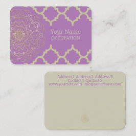 Mandala oriental - Tarjeta de visita