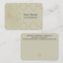 Mandala oriental - Tarjeta de visita