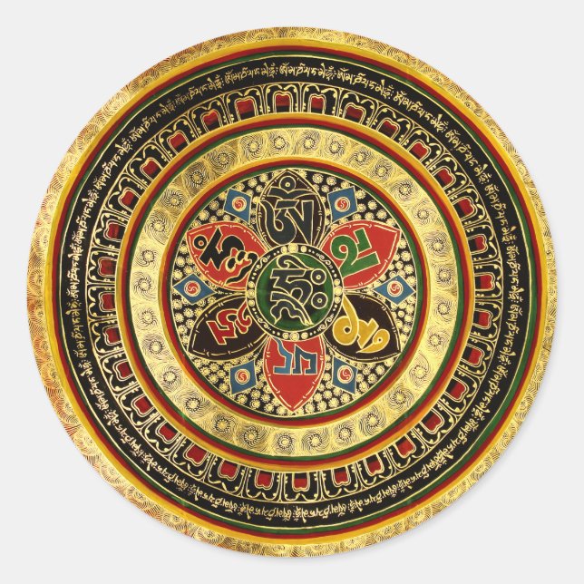 Mandala Pegatina (Anverso)