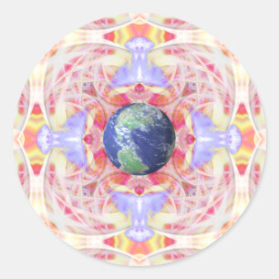 Mandala, Pegatinas de Paz en la Tierra