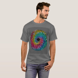 Mandala por la camiseta del tinte del arcoiris LGB