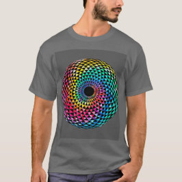 Mandala por la camiseta del tinte del arcoiris LGB