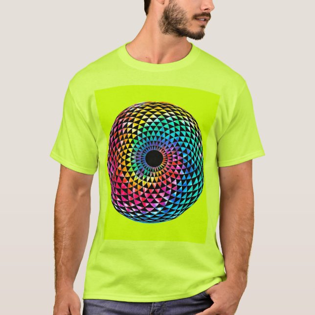 Mandala por la camiseta del tinte del arcoiris LGB (Anverso)