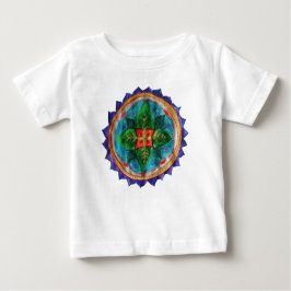 Mandala positiva Bebé Bella camiseta de Jersey, bl