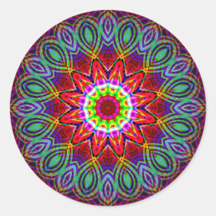 Mandala psicodélica #2 Pegatina