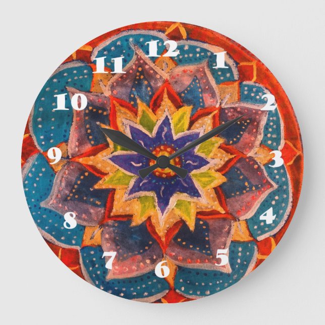 Mandala, reloj del muro de meditación (Anverso)