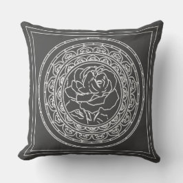 Mandala rosa blanco - almohada