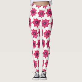 Mandala rosa Flores Personalizados Leggings