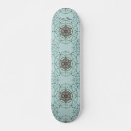 Mandala Skateboard con tu nombre