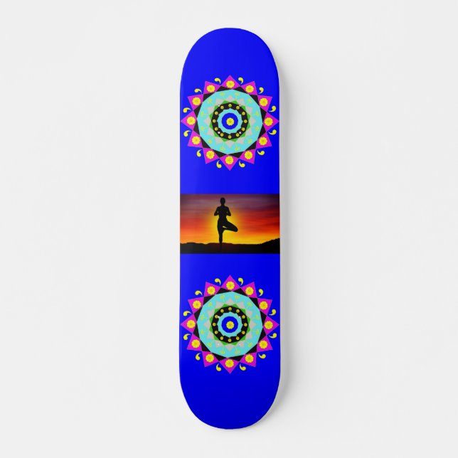 Mandala: Skateboard decorativo (Anverso )