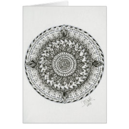 Mandala - tarjeta de Zendala de los géminis de