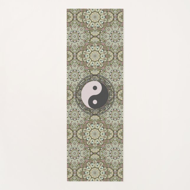 Mandala yin yang yoga mat (Anverso)