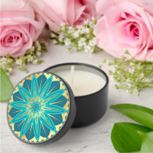 Mandalala Flor de Oro Azul