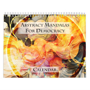 Mandalas abstractos para calendario de democracia