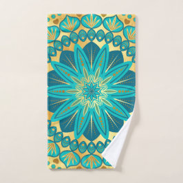 Mandalas de Flor de Oro Azul